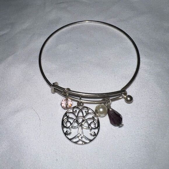 Tree of Life Charm Dangle Bracelet - Picture 1 of 6